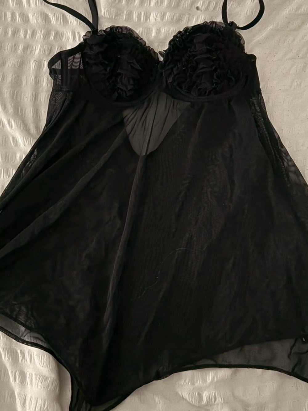 2000s Lasenza Black lingerie top
